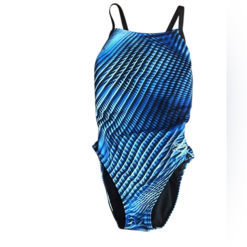 Speedo Vibrant Blue and‎ Black Swimwear